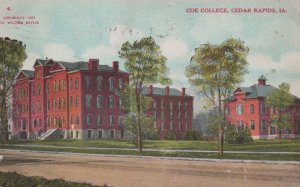 Postcard Coe College Cedar Rapids IA Iowa 1909