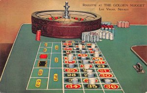 Las Vegas Nevada The Golden Nugget Casino Roulette Wheel Postcard AA63457