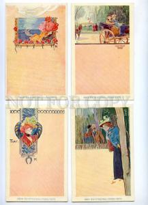 189345 Ladies by TK Set 10 cards ART NOUVEAU PHILIPP & KRAMER