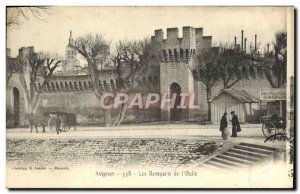 Old Postcard Avignon Remparts L & # 39Oulle