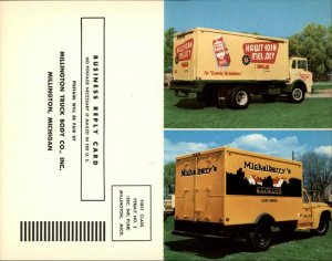 Millington MI Delivery Truck Body Manufacturing Advertising c1950s Postcard