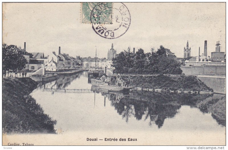 DOUAI, Nord, France; Entree des Eaux, PU-1906