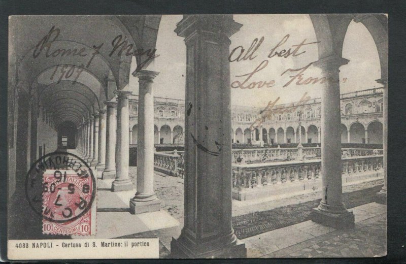 Italy Postcard - Napoli - Certosa Di S.Martino Il Portico   T4948