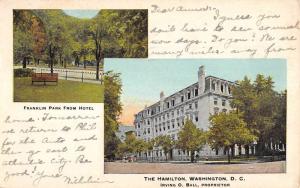 Washington DC The Hamilton Franklin Park Multiview Antique Postcard K85898