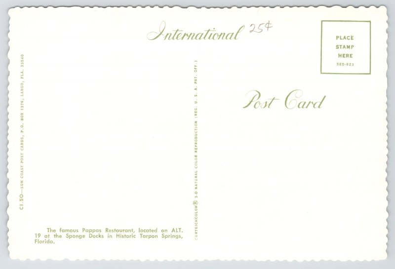 Tarpon Springs FL~Pappas Restaurant~Sponge Docks~Sponge Boat~Continental PC