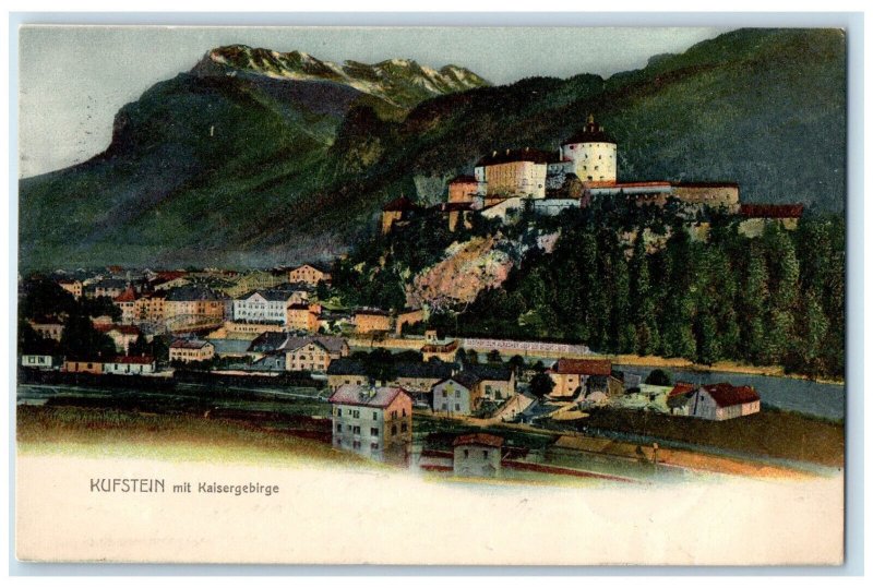 1902 Kufstein With Kaiser Mountains Tyrol Austria Antique Posted Postcard