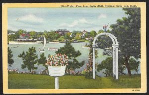 Harbor View Daisy Bluff Hyannis Cape Cod Massachusetts Unused c1946