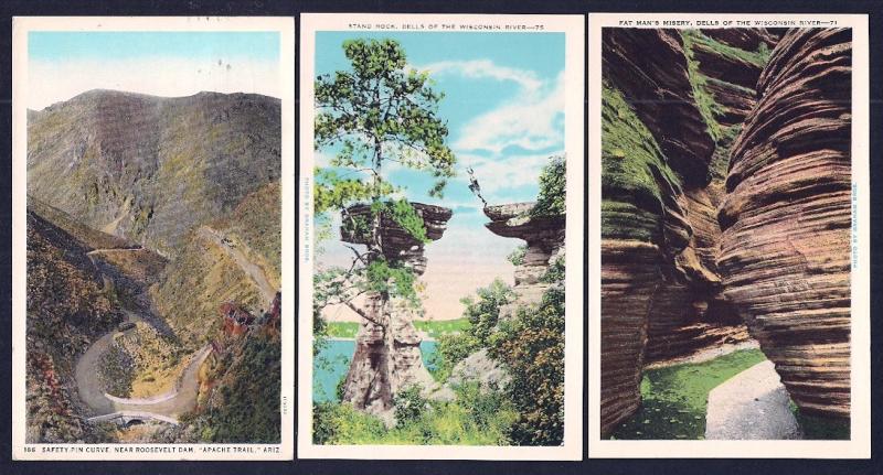 POSTCARD Collection (63) Scenery Buildings Towns mixed eras