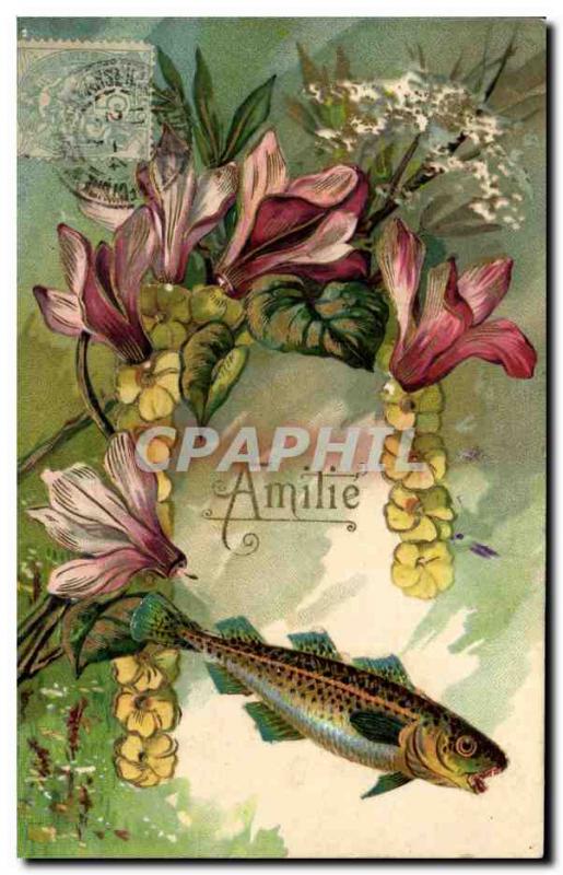  Vintage Postcard Fantasy Easter Poisson