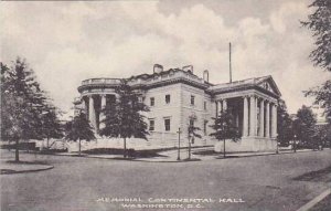 Washington DC Memorial Continental Hall Albertype