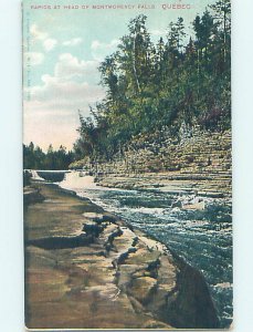 Pre-Chrome WATERFALL SCENE Montmorency Falls - Near Quebec City Quebec QC AG4025