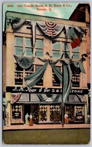 K46/ Toledo Ohio Postcard c1910 S.H. Knox & Company Store 5&10c  473