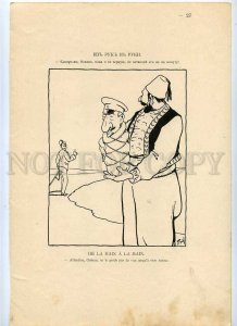 230416 WWI PEM turkish russian caricature POSTER 1915 year