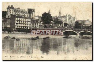 Old Postcard Pau Chateau Viewed From Jurancon