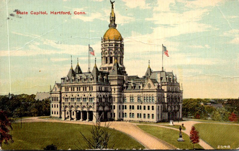 Connecticut Hartford State Capitol Building 1913