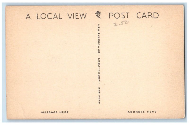 Pocomoke City Maryland Postcard United States Post Office c1940 Vintage Antique