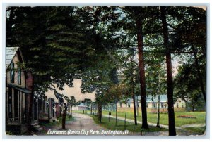 1910 Entrance Queen City Park Exterior House Burlington Vermont Vintage Postcard