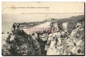 Old Postcard From Around Royan Vallieres Great Crevasse