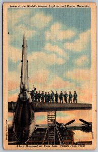 Vtg Wichita Falls Texas TX Mechanic School Sheppard Air Force Base Postcard