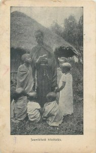 Community life Africa the missionary illustrative doctrine 1926 postcard 