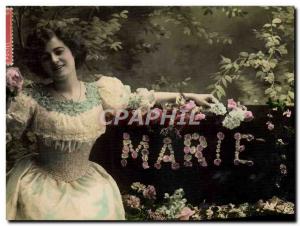 Old Postcard Fantaisie Marie Surname