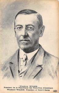 Woodrow Wilson President of United States View Postcard Backing 