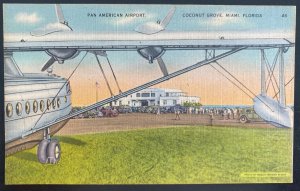 Mint Usa Color Picture Postcard Pan American Airport Coconut Grove MIami FL