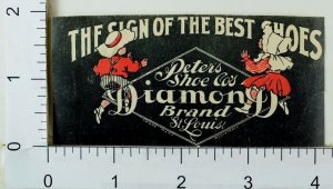 Victorian Label Peters Shoe Co's Diamond Brand Adorable Boy & Girl F30