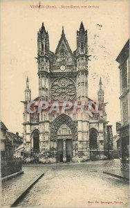 Old Postcard Vernon (Eure) our lady front view