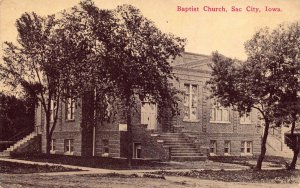 Postcard Baptist Church in Sac City, Iowa~125174