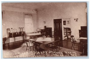 c1910's Historic Rose Hill Manor Dining Room Frederick Maryland MD Postcard