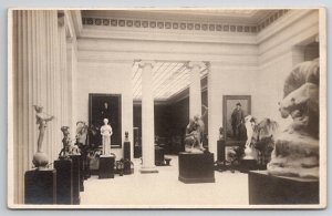 Toledo OH RPPC Interior Art Museum c1910 Real Photo Postcard S24