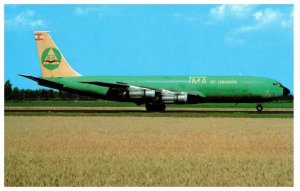 TMA of Lebanon Boeing 707 327C Airplane Postcard