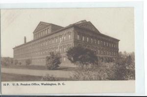 Vintage Rare Postcard U S Pension Office Washington DC Foster & Reynolds  # 26