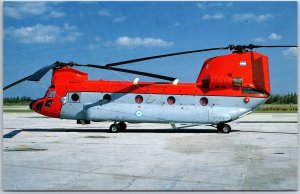 Boeing CH-47 Chinook H-93 of 7 Brigade Argentine AF April 1980 Aircraft Postcard