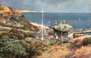 Bournemouth Boscombe Pier Vivian Mansell Postcard c1915