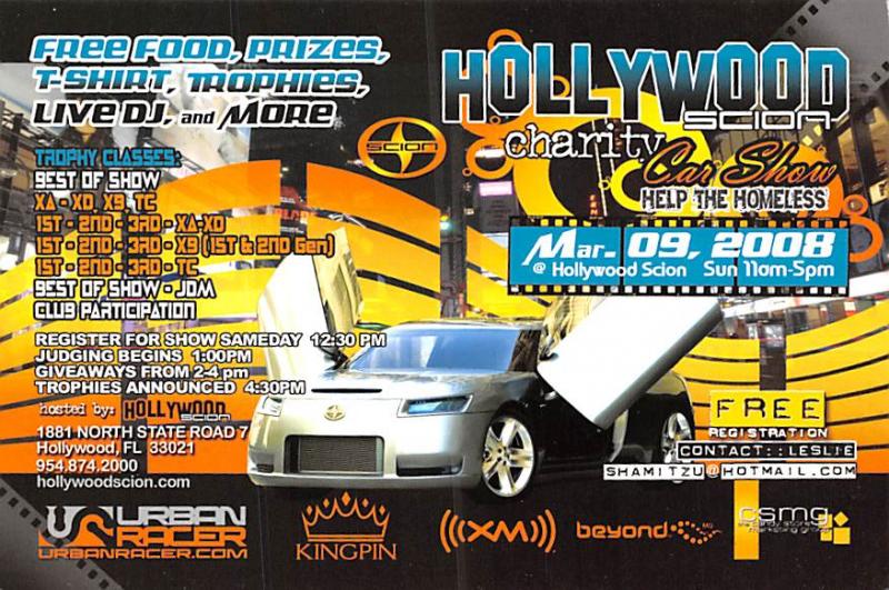 Hollywood Scion Charity Car Schow - 