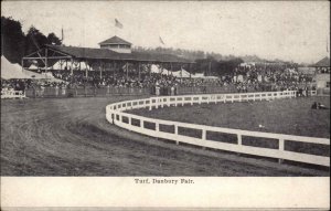 Danbury Connecticut CT Danbury State Fair Horse Racing c1910 Vintage Postcard