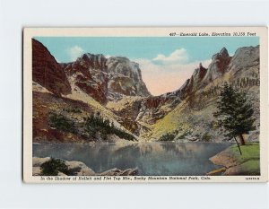 Postcard Emerald Lake, Rocky Mountain National Park, Colorado