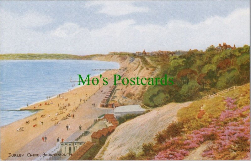 Dorset Postcard - Bournemouth Durley Chine. A.R Quinton Art RS36057