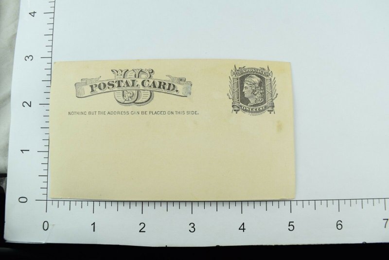 1885 River Park, Illinois Unused Church R.P.S.S. Absence US Postal Card P74