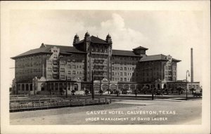 Galveston Texas TX Galvez Hotel c1915 Real Photo Postcard