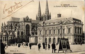 CPA CHOLET - Le Théatre et l'Église N.-D. (296674)