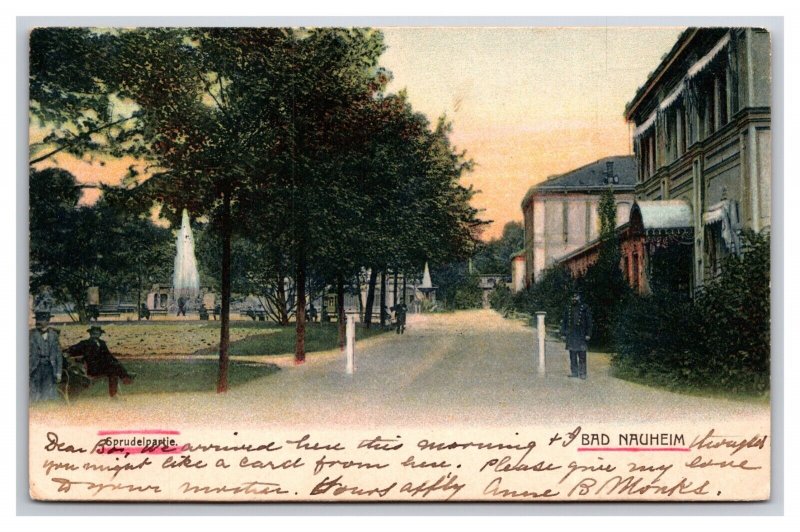 Street View Bad Nauheim Germany UDB Postcard S24