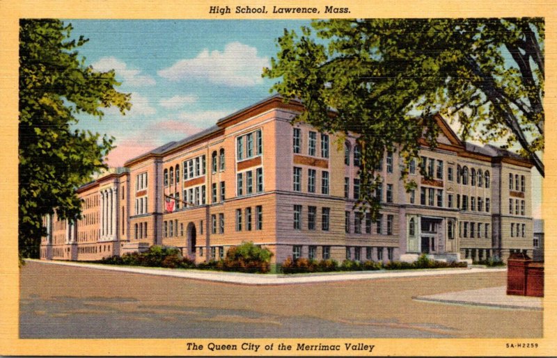 Massachusetts Lawrence High School Curteich