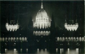 Postkarte Budapest Illuminated Parliament building