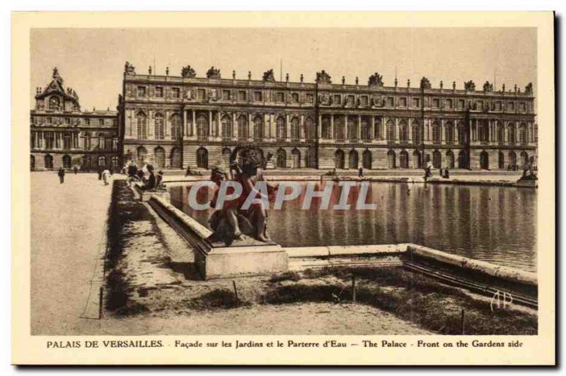 Versailles - Palace of Versailles - Facade of the Gardens Old Postcard