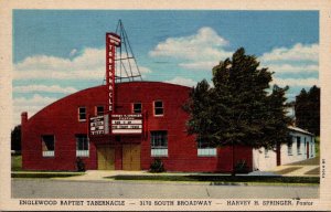 Colorado Englewood Baptist Tabernacle Harvey H Springer Pastor 1950 Curteich