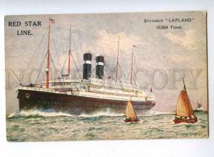 190514 RED STAR LINE ship LAPLAND Vintage postcard