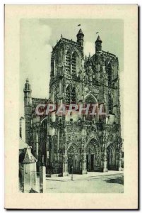 Old Postcard Abbeville La Cathedrale